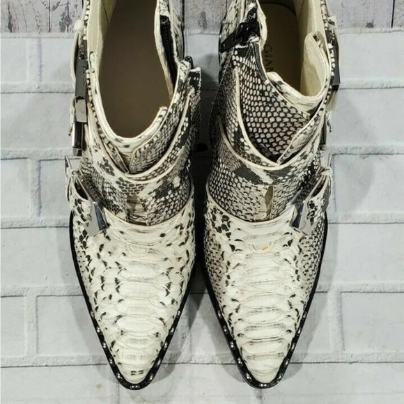 NWOB Gianni Binni Jeydda Snakeskin Bootie - Picture 3 of 5